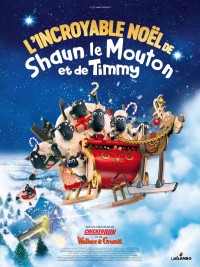 Affiche de L'Incroyable Noël de Shaun le Mouton et de Timmy