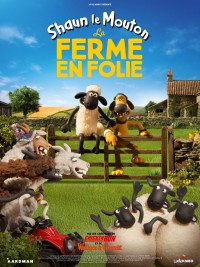 Affiche de shaun le mouton, la ferme en folie